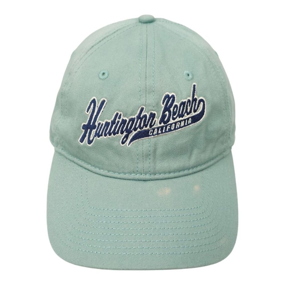 Huntington Beach California Distressed Tuck Strap Cap Trucker Baseball The Game